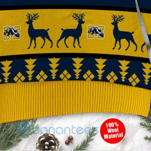 Michigan Wolverines Custom Name Personalized Ugly Christmas 3D Sweater Product Photo