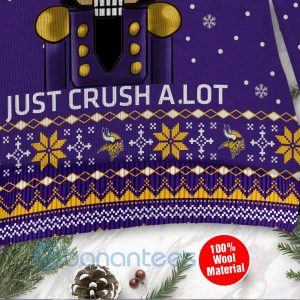 Minnesota Vikings I Am Not A Player I Just Crush Alot Ugly Christmas 3D Sweater Product Photo