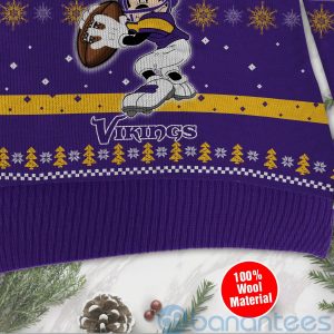 Minnesota Vikings Mickey Mouse Funny Ugly Christmas 3D Sweater Product Photo