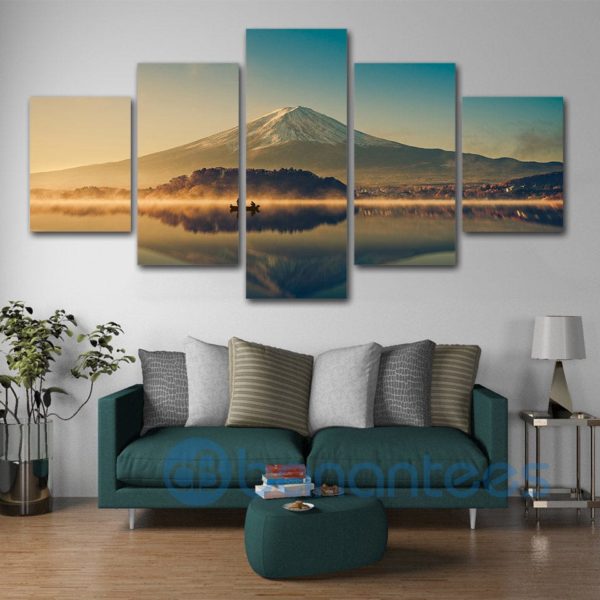 Modern Mountain Wall Art Fuji Mountain Lake Nature Product Photo