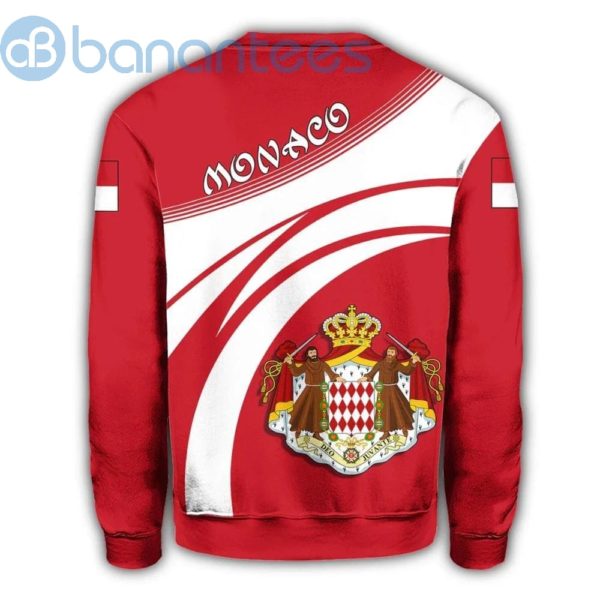 Monaco Coat Of Arms Cricket Style All Over Printed 3D Sweatshirt Product Photo