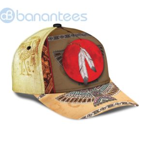Native American Sun And Feather Printed Cap Product Photo