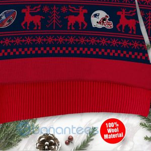 New England Patriots Grateful Dead SKull And Bears Custom Name Christmas 3D Sweater Product Photo