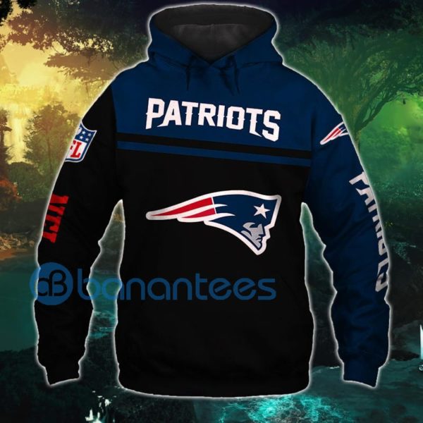 New England Patriots Skull Design All Over Printed 3D Hoodie Zip Hoodie Product Photo