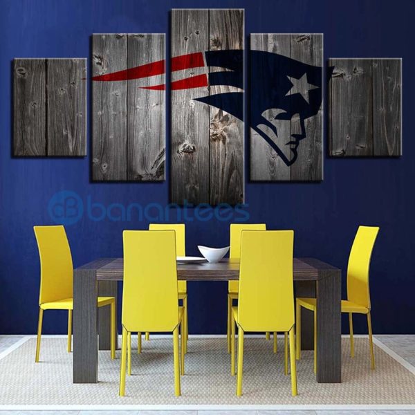 New England Patriots Wall Art Background Wood For Living Room Product Photo