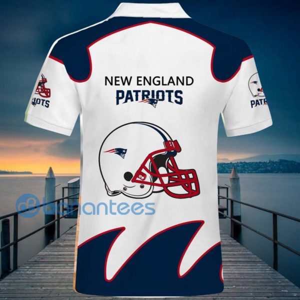 New England Patriots White Polo Shirt For Men Product Photo