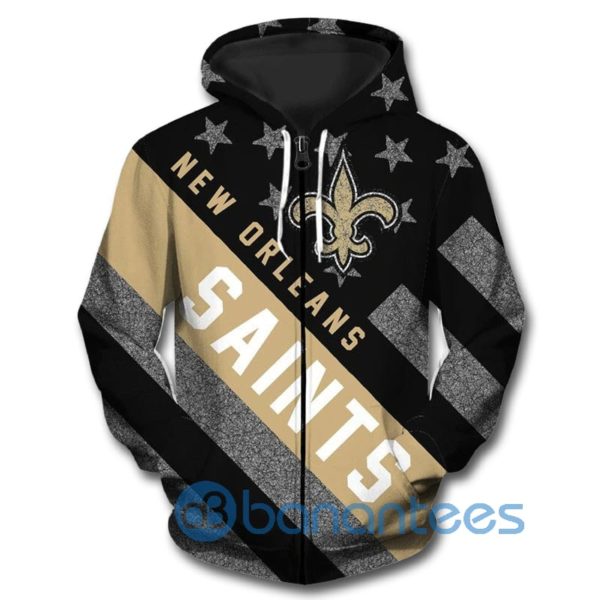New Orleans Saints All Over Printed 3D Hoodie Zip Hoodie Product Photo