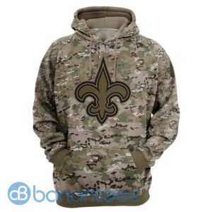 New Orleans Saints Camouflage All Over Printed 3D Hoodie, Zip Hoodie Product Photo