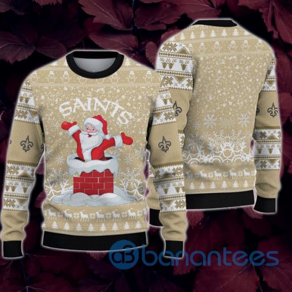 New Orleans Saints Christmas Funny Santa Claus All Over Printed 3D Sweatshirt Product Photo