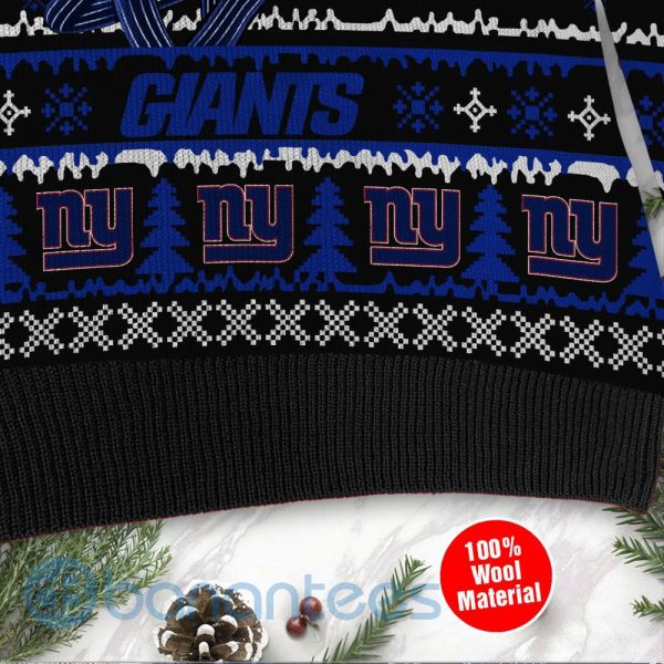 New York Giants Jack Skellington Halloween Ugly Christmas 3D Sweater Product Photo