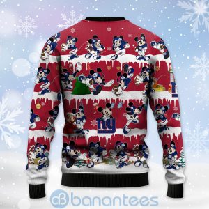 New York Giants Mickey American Football Ugly Christmas 3D Sweater Product Photo