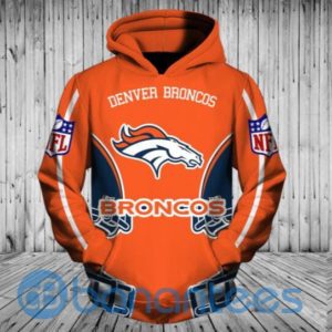 Nfl Football Denver Broncos All Over Printed 3D Hoodie Zip Hoodie Product Photo