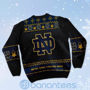 Notre Dame Fighting Irish Snoopy Dabbing Ugly Christmas 3D Sweater Product Photo