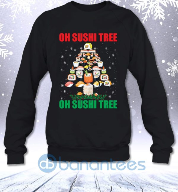 Oh Sushi Tree Funny Japanese Food Lovers Christmas Gift Sweatshirt Product Photo