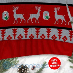 Ohio State Buckeyes Custom Name Personalized Ugly Christmas 3D Sweater Product Photo