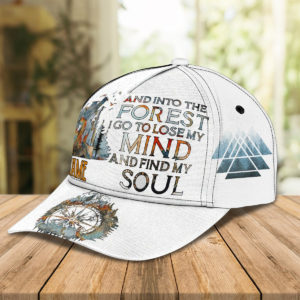Personalized And Into Forest I Go To Lose My Mind And Find My Soul Hiking All Over Print Cap Product Photo