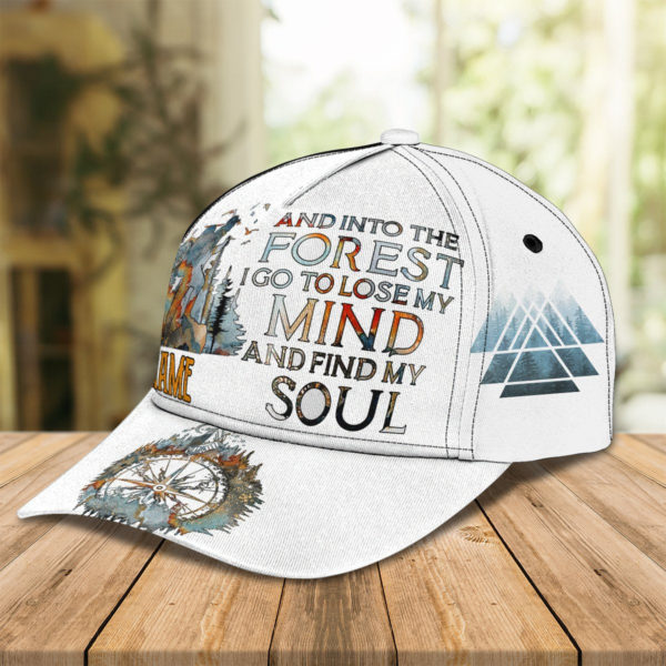 Personalized And Into Forest I Go To Lose My Mind And Find My Soul Hiking All Over Print Cap Product Photo