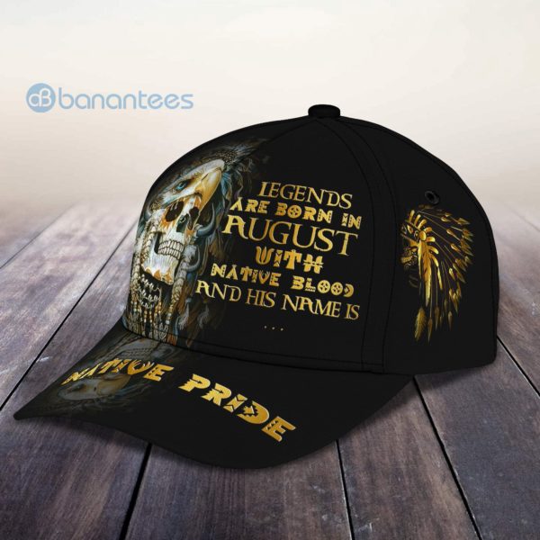 Personalized August Legend With Native Blood 3D Cap Product Photo