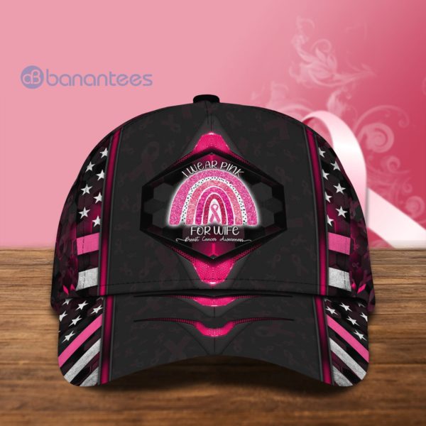 Personalized Breast Cancer I Wear Pink For Myself, My Mom, Myaughter All Over Printed 3D Cap Product Photo