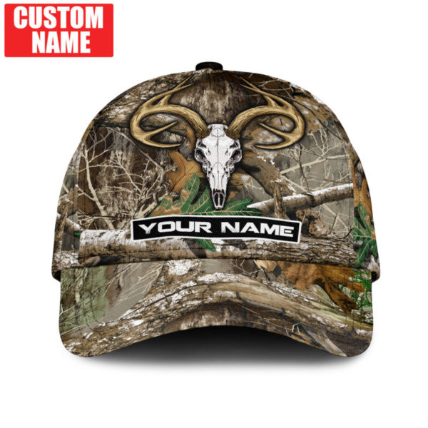 Personalized Deer Symbol Camo Hunting All Over Printed 3D Cap Product Photo