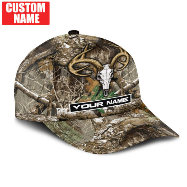 Personalized Deer Symbol Camo Hunting All Over Printed 3D Cap Product Photo