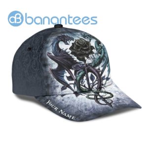 Personalized Dragon With Rose All Over Printed 3D Cap Product Photo