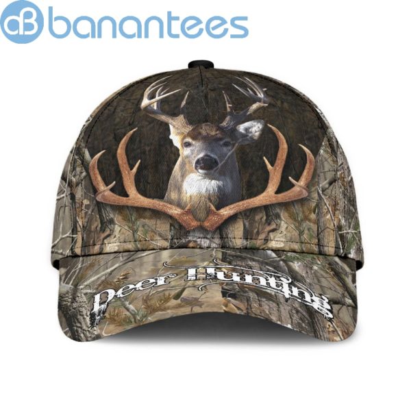 Personalized Hunting Deer Camo In Antler All Over Printed 3D Cap Product Photo