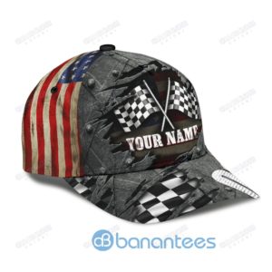 Personalized Name Biker All Over Printed 3D Cap Product Photo