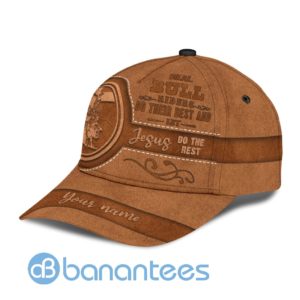 Personalized Name Bull Riding Jesus All Over Printed 3D Cap Product Photo