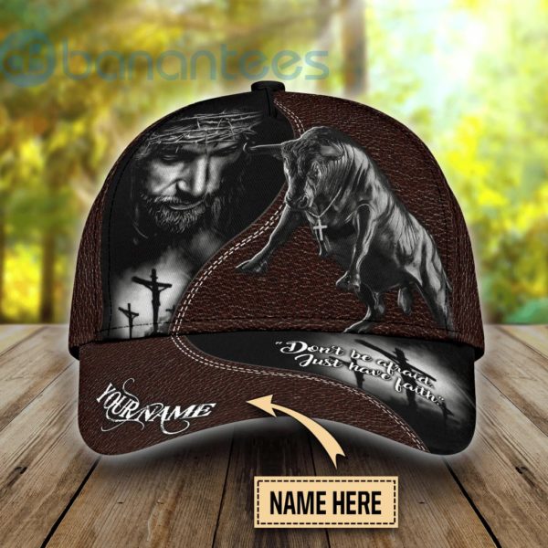 Personalized Name Bull Riding Jesus All Over Printed 3D Capa Product Photo
