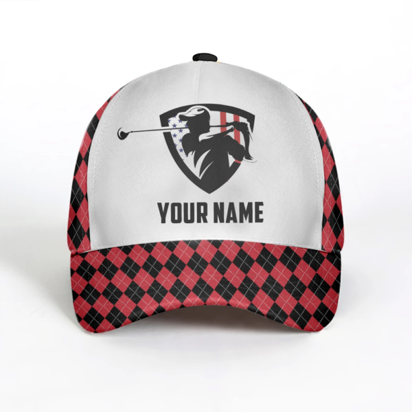 Personalized Name Golf All Over Printed 3D Cap Product Photo