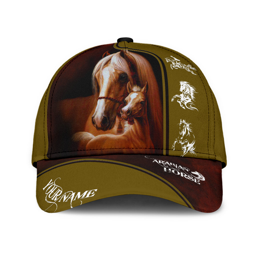 Personalized Name Horse All Over Printed 3D Cap
