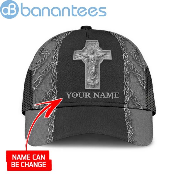 Personalized Name Jesus Is My Savior All Over Printed 3D Cap Product Photo