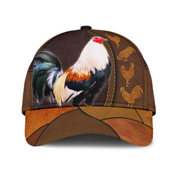 Personalized Name Love Rooster Over Printed 3D Cap Product Photo