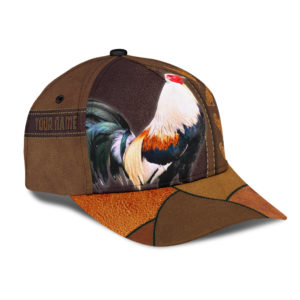 Personalized Name Love Rooster Over Printed 3D Cap Product Photo