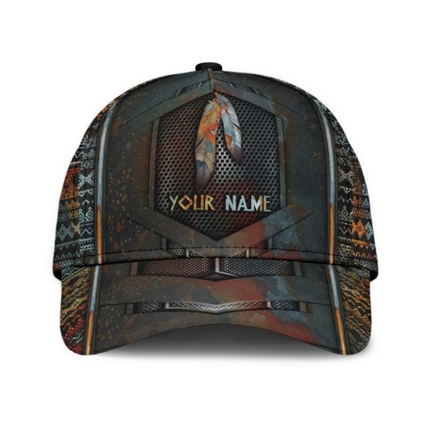Personalized Name Native American Pattern All Over Printed 3D Cap Product Photo