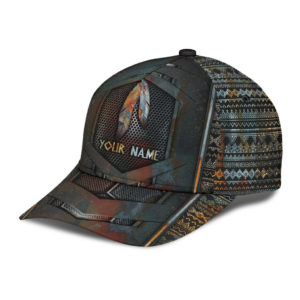 Personalized Name Native American Pattern All Over Printed 3D Cap Product Photo