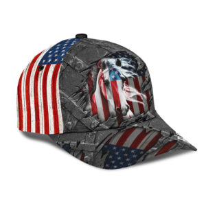 Personalized Name Rodeo American Flag Horse Rider All Over Printed 3D Cap Product Photo