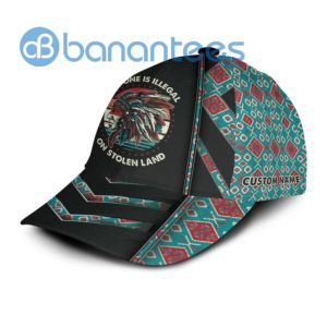Personalized Native American Chief No One Is Illegal On Stolen Land Printed 3D Cap Product Photo