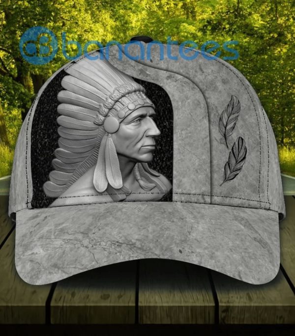 Personalized Native American Chief Printed 3D Cap Product Photo