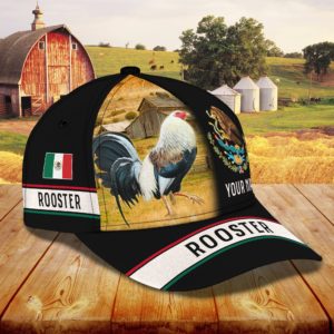 Personalized Rooster And Farm Printed 3D Cap Product Photo