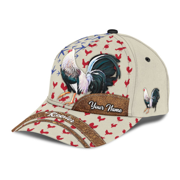 Personalized Rooster Icon Pattern Printed 3D Cap Product Photo
