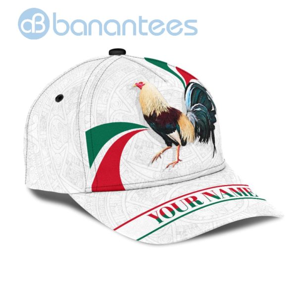 Personalized Rooster Line Printed All Over Printed 3D Cap Product Photo