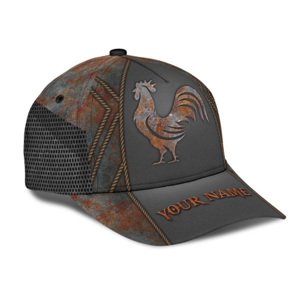Personalized Rooster Printed 3D Cap Product Photo