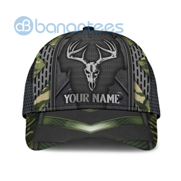 Personalized Skulleer Hunting Camo All Over Printed 3D Cap Product Photo
