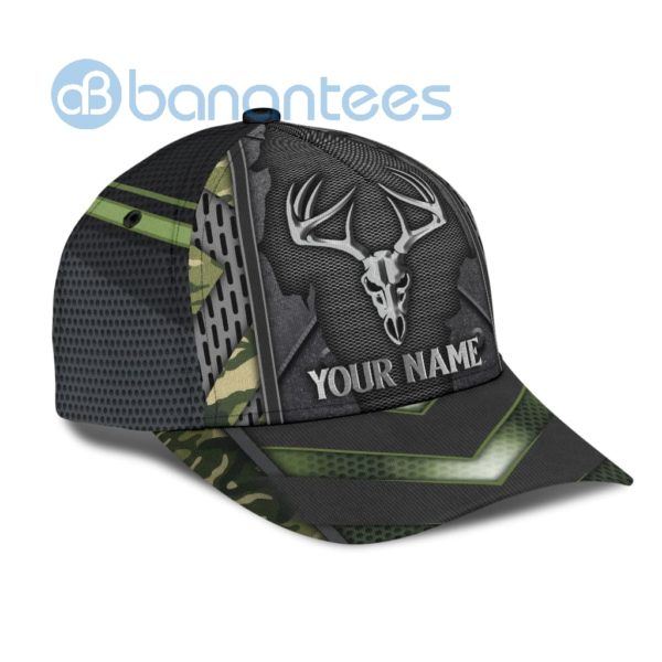 Personalized Skulleer Hunting Camo All Over Printed 3D Cap Product Photo
