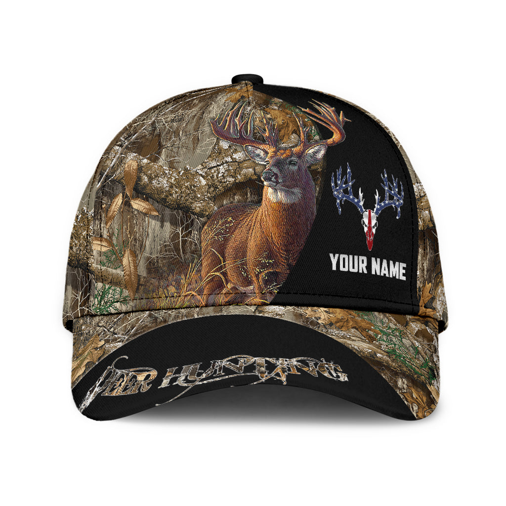 Personalize Deer Hunting Camo All Over Printed 3D Cap