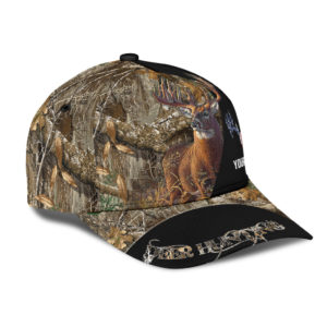 Personalize Deer Hunting Camo All Over Printed 3D Cap Product Photo