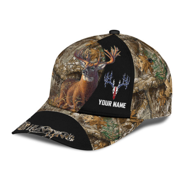 Personalize Deer Hunting Camo All Over Printed 3D Cap Product Photo