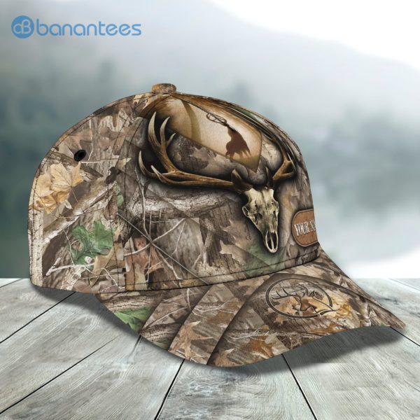 Personalize Deer Skull Hunting Camo All Over Printed 3D Cap Product Photo